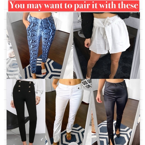 π ZARA BLUE ASYMMETRICAL FITTED TOP! - Picture 13 of 14